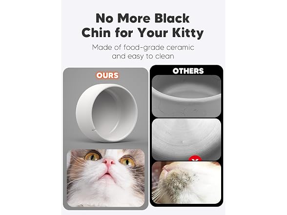 WOPET Premium Ceramic Cat Water Fountain