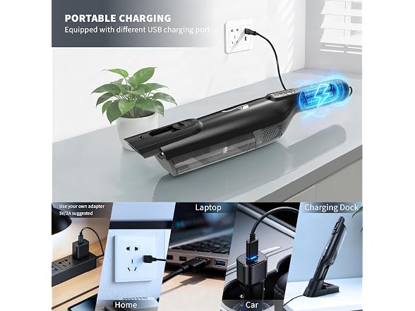 AYONTIN Lightweight Stick Vacuum w/LED
