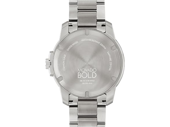 Movado Men's Titanium Black Dial Swiss Made Watch