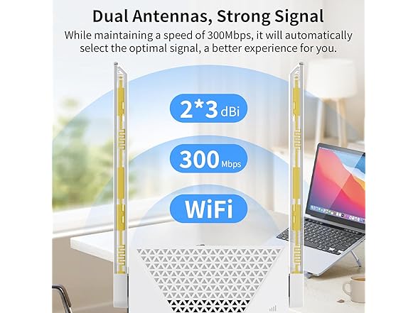 JoyLantern WiFi Extender White