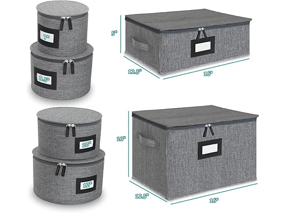 Dinnerware Storage Containers 6-Pack