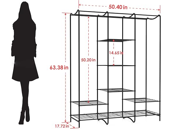 SimpleWise Freestanding Garment Rack