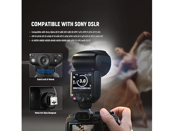 NEEWER Z2PRO-S 2.4G TTL Round Head Flash Speedlite