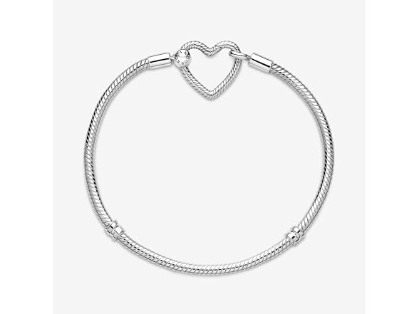 PANDORA Snake Sterling Silver Bracelet, Sz 17cm