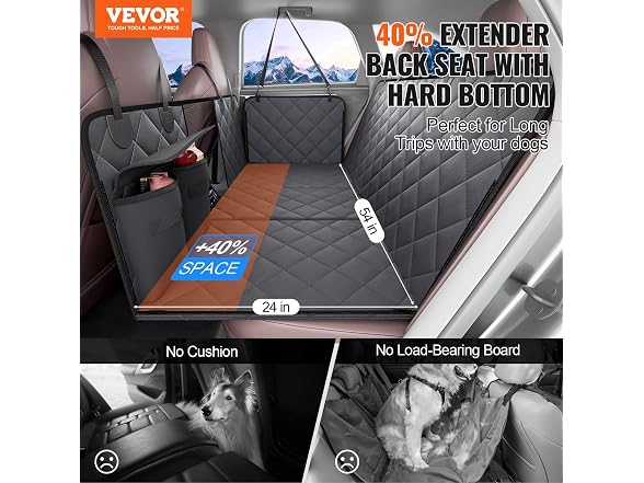Back Seat Extender for Dogs,Dog 400lbswith