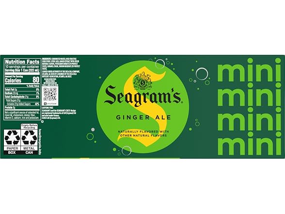 Seagrams Ginger Ale Soda Soft Drinks