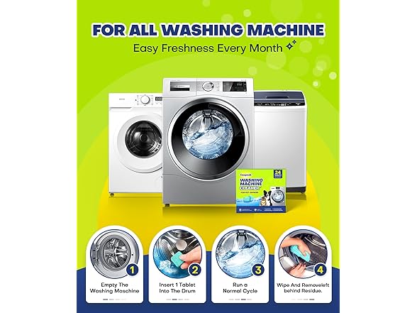 Caspeak Washing Machine Cleaner Tablets