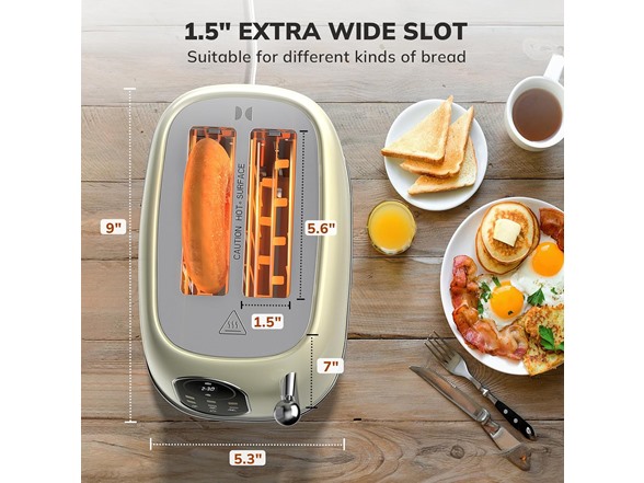 Smart Touch Screen Toaster 2 Slice
