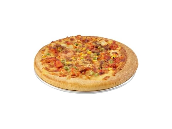 Restaurantware Aluminum Wide Rim Pizza Pan, 12 Pack