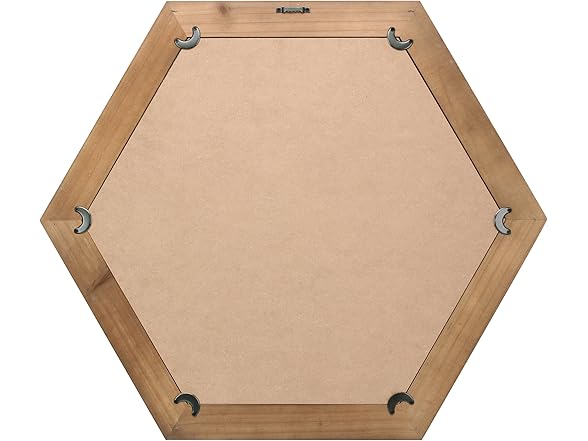 Stonebriar 24" Hexagon Hanging Mirror