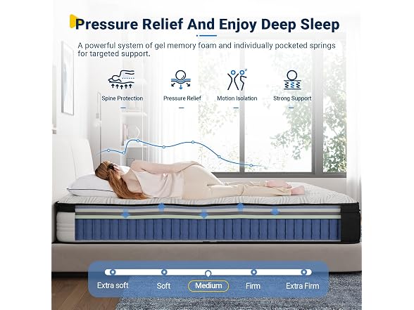 Avenco 12" King Hybrid Mattress