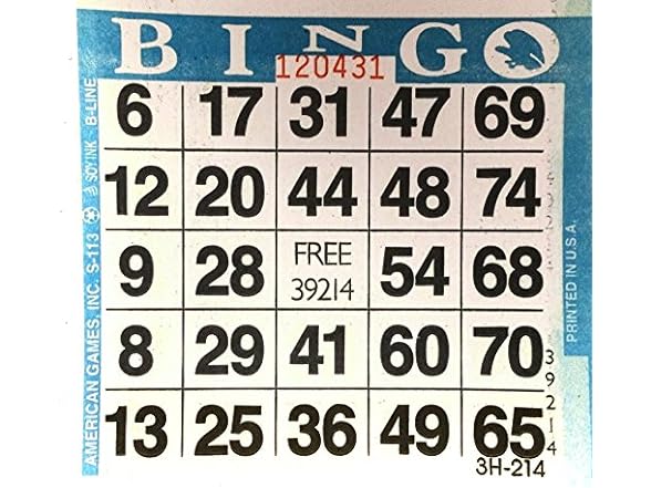 thumbnail image 2 of 1 On Red Bingo Paper Cards - 500 Cards Per Pack - Online Marketplace 2 of 14