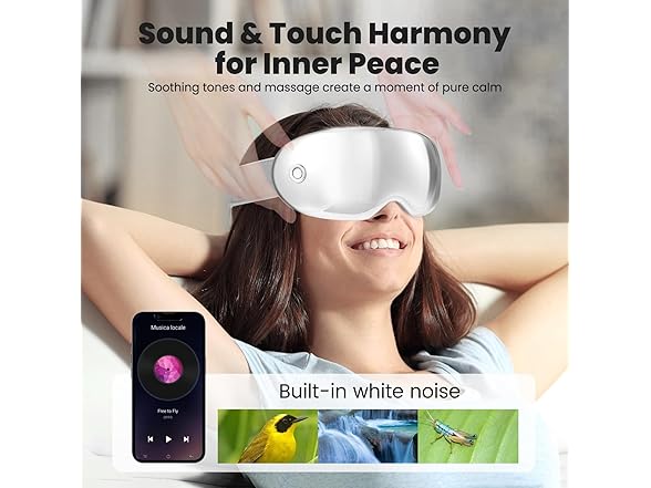 Eye Massager with Heat & Wireless Music