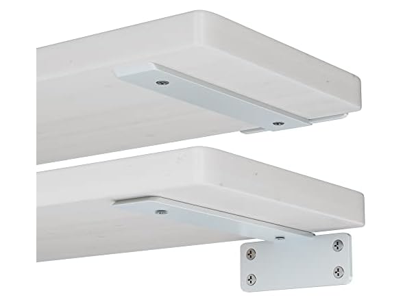 ZGO Floating Shelf Brackets, 8 inch, 6 pack