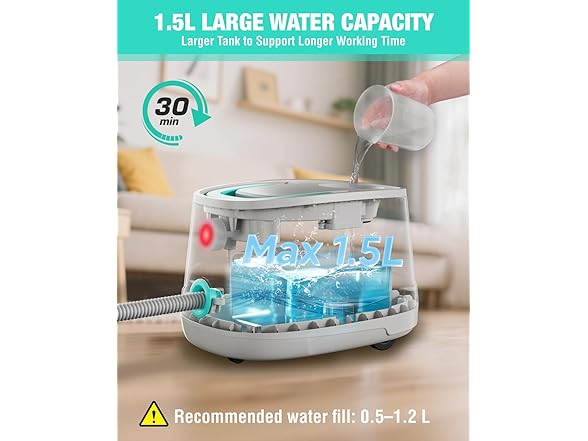 HAUSHOF 1.5L Steam Cleaner
