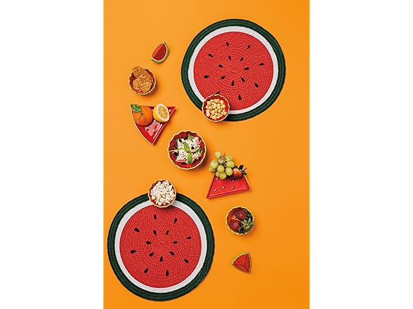 Jubilee Melon Pop Stoneware Salt and Pepper Shakers