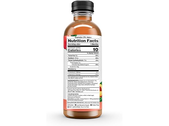 12CT Bai Iced Tea, Narino Peach, Antioxidant Infused