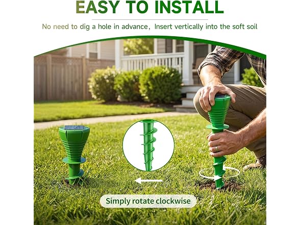 TWONION Solar Powered Mole Repellent