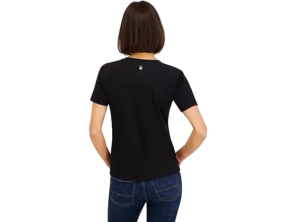 Spyder Womens Rhinestone Wordmark Graphic SS Tee
