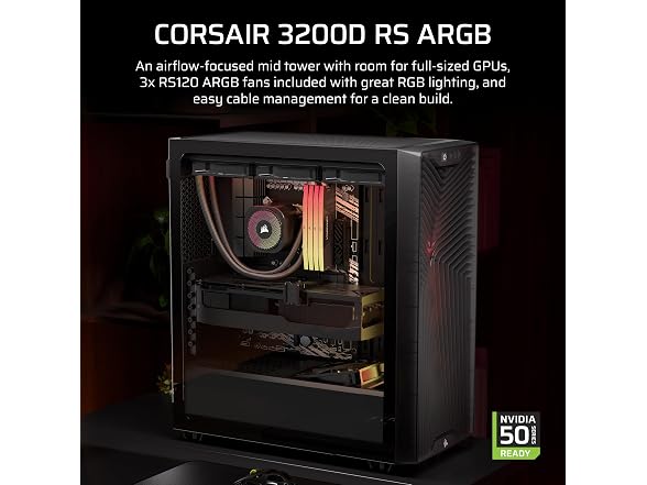 CORSAIR 3200D RS ARGB Mid-Tower PC Case