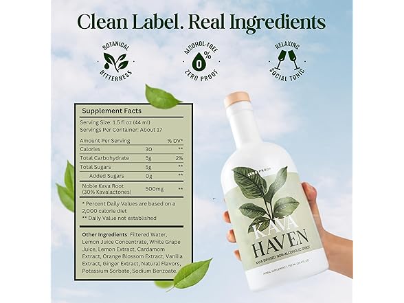 Kava Haven Non Alcoholic Spirit, 750mL