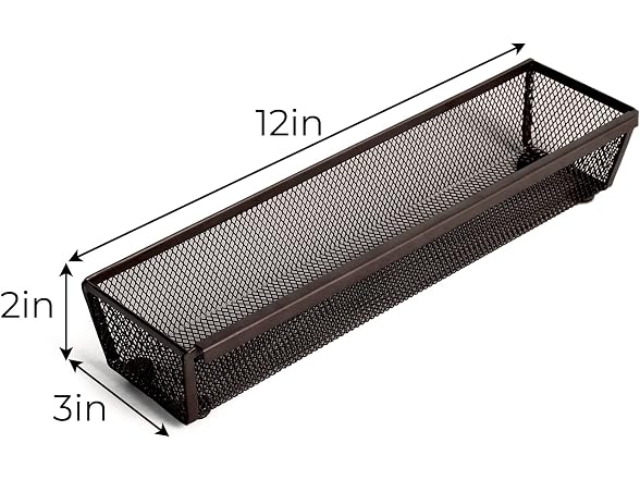Smart Design Smart Design Drawer 12"x3" Organizer - Set of 6 - Gallery 4