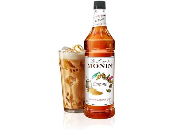 Monin | Caramel Syrup for 33.8 fl oz