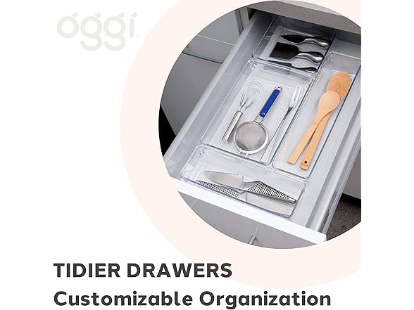 Oggi Clear Drawer Organizer - 6" X 6.25"