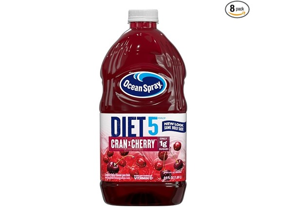 Ocean Spray Diet Cran Cherry 64 oz 8 Pack