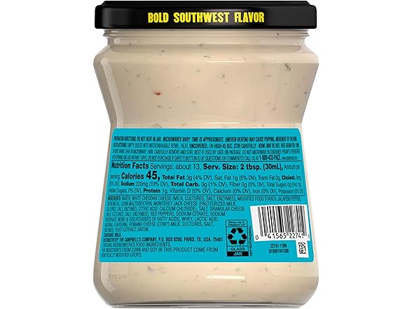 Pace Medium Queso Blanco Cheese Dip, 15 oz