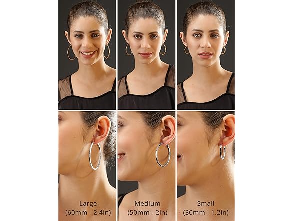Swogue Gold 50mm Hoop Earrings 18K