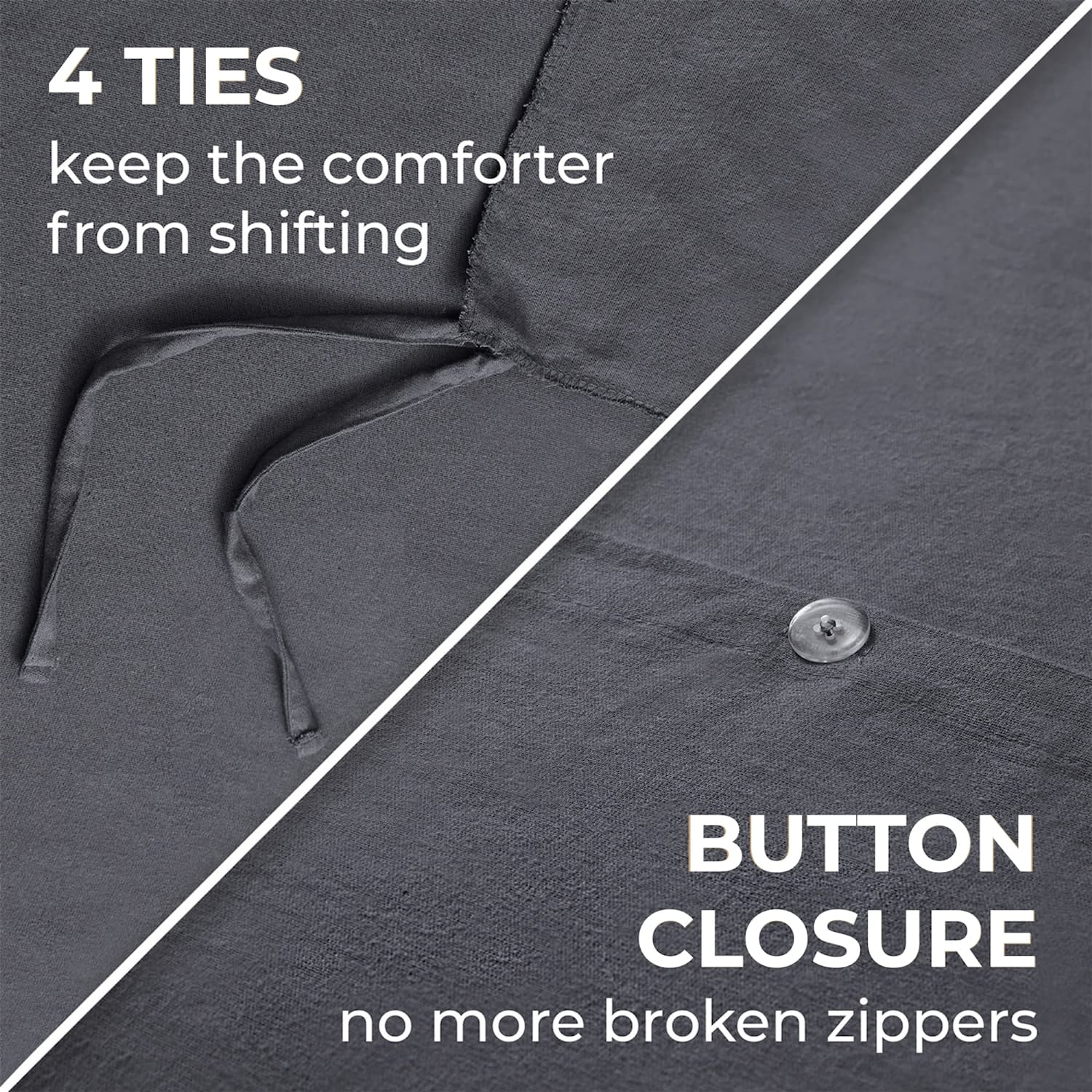 Cotton Flannel 3-Piece Duvet Cover Set - Gallery 22