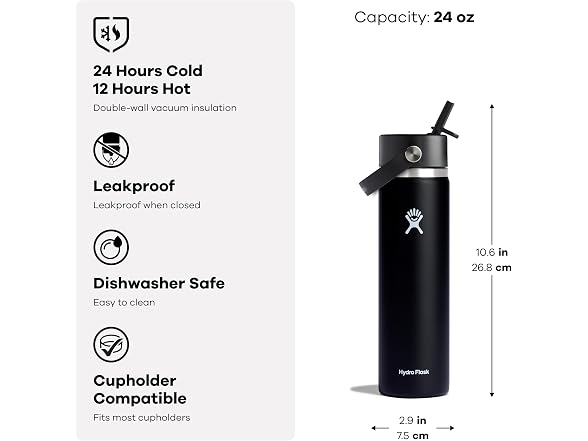 Hydro Flask Wide Flex Straw Cap 24oz - Trillium