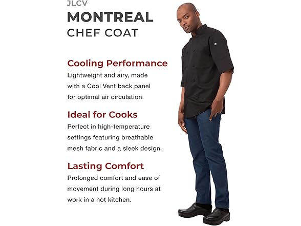 Chef Works Men's Montreal Cool Vent (XS)