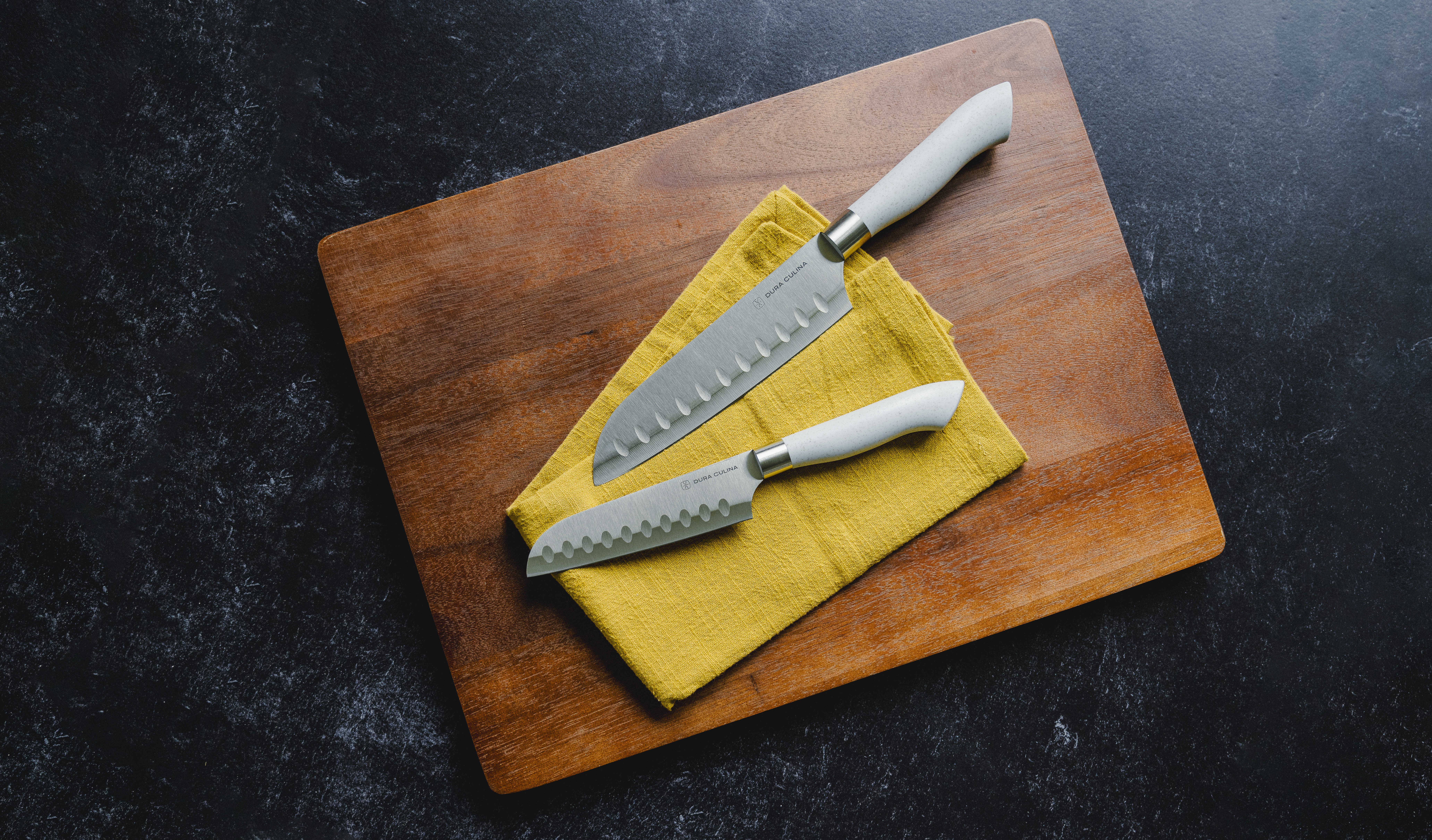 Eco-Friendly 2pc Santoku Knife Set w/ Sheaths - Gallery 15