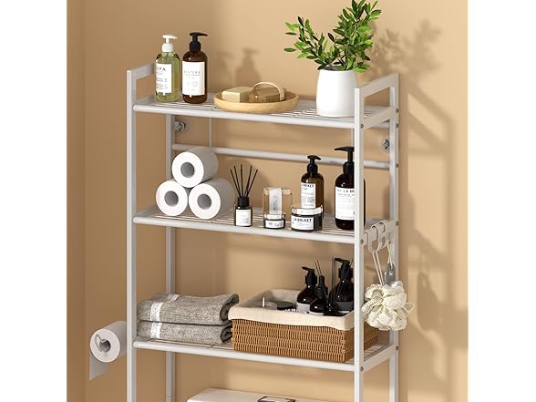 Over The Toilet Storage, 3-Tier Over Toilet Organizer Rack 