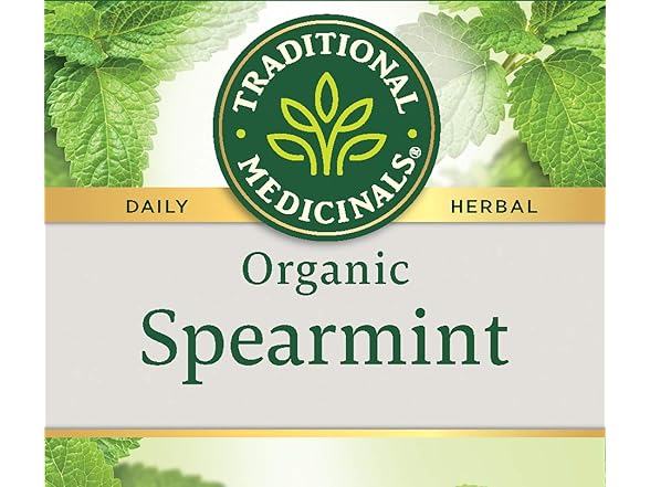 16Ct Traditional Medicinals Tea, Organic Spearmint