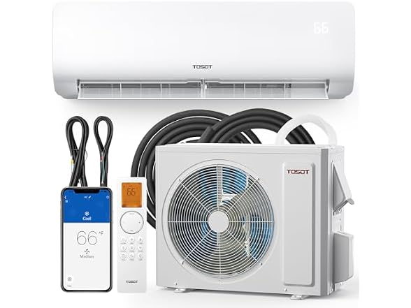 TOSOT Cosmo 24K BTU mini split AC, 230V