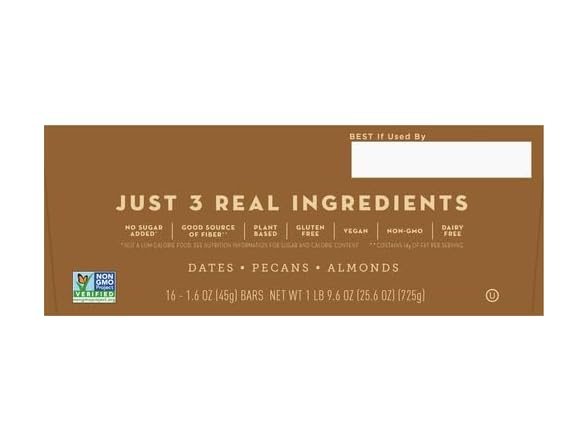 16CT Larabar Pecan Pie, Gluten Free Vegan Fruit & Nut Bar