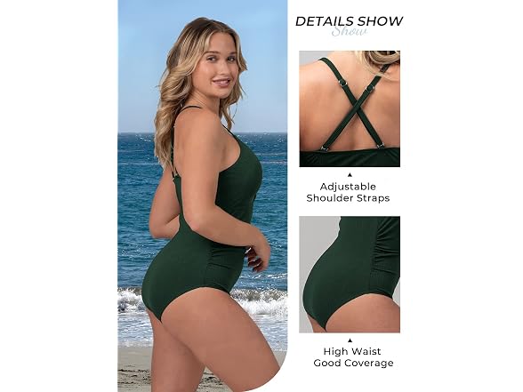 Summer Mae Girls (XL) Ribbed One Piece Swimsuits
