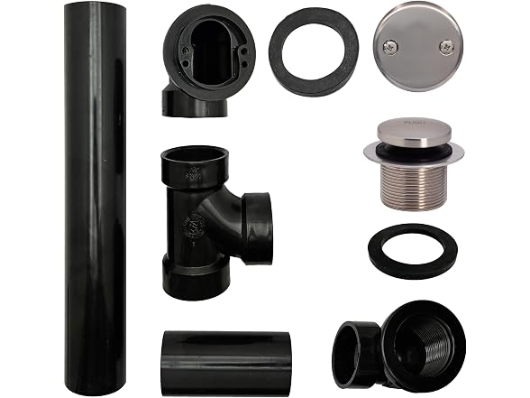 Westbrass Tip-Toe Sch. 40 ABS Bath Waste