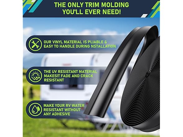 whciaxd 7/8 RV Vinyl Trim Molding