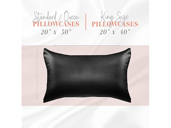 Elegant Comfort 2Pc Satin Pillowcase Set