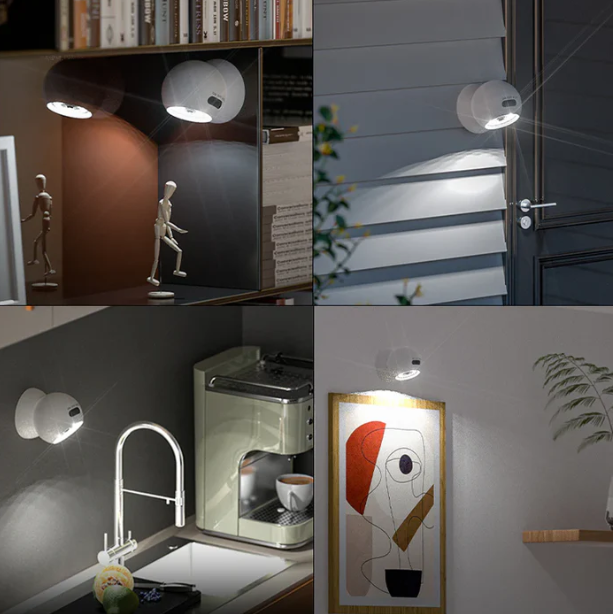 2 Pack 500 Lumens Motion Sensor Night Light, White - Gallery 14