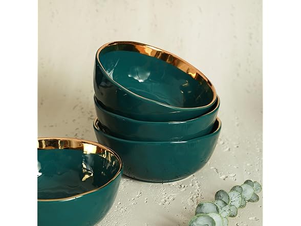 Stone Lain Florian 16 Piece Dinnerware Set Green