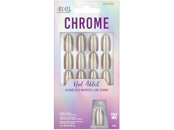 Ardell Nail Addict Chrome Eclipse Press Ons