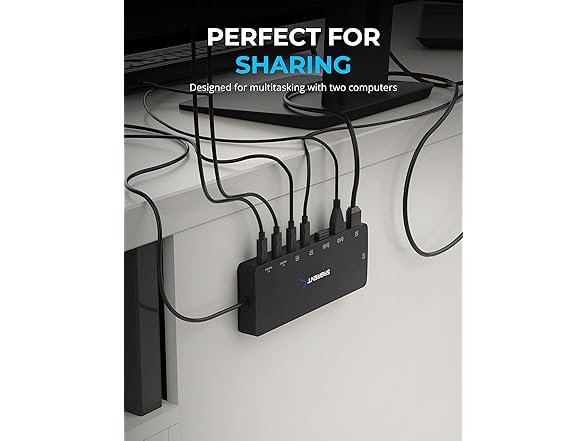 SABRENT USB-C KVM Switch 1PC to 2 Displays