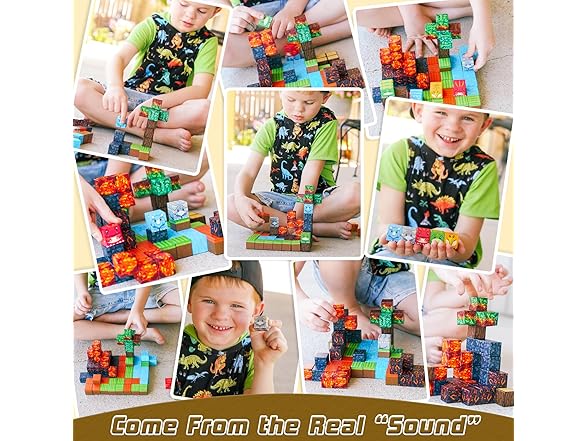 Toylogy Large Magnetic Blocks Volcano