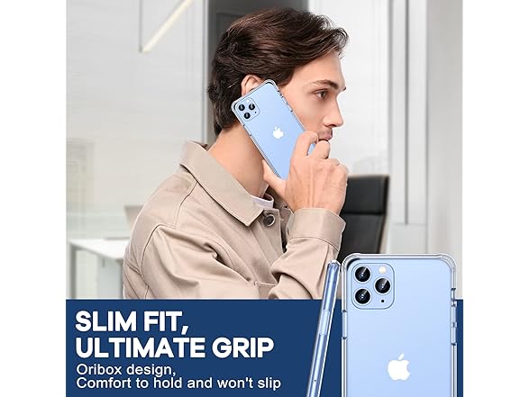 ORIbox for iPhone 11 Pro Max Case Clear,