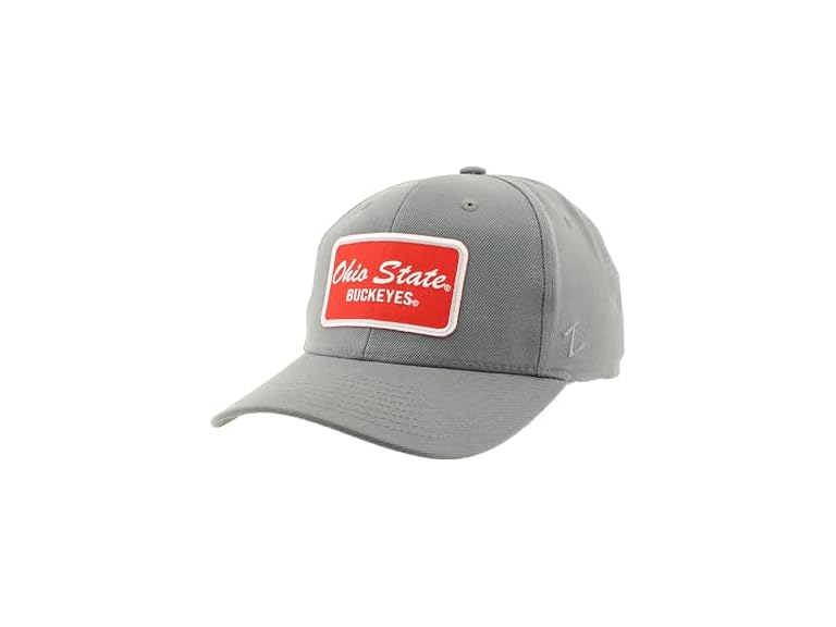 ZHATS Standard NCAA Officially Licensed Hat Competitor Patch Brick Gray, Grey, ,Ohio State Buckeyes